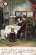 COUPLES - Un Couple Autour D'un Diner - Vins - Colorisé - Carte Postale  Ancienne - Couples