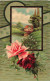 FLEURS - PLANTES - ARBRES - Fleurs - Roses - Maison - Colorisé - Carte Postale Ancienne - Blumen