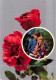 COUPLE  - Un Couple Et Des Roses - Roses Rouges - Colorisé - Carte Postale - Koppels