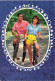 COUPLE - Un Couple Sur Leurs Vélos - Colorisé - Carte Postale - Coppie