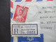 Asien Thailand 1965 Einschreiben / Registered Letter Luftpost / Air Mail Samutprakan - Hamburg - Thailand