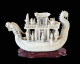 Rare Jonque Porcelaine XlXe Chen Guozhi,Daoguang Qing Dynasty (China Chinese Dragon Junk Art Antiques Porcelain Ceramics - Art Asiatique