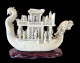 Rare Jonque Porcelaine XlXe Chen Guozhi,Daoguang Qing Dynasty (China Chinese Dragon Junk Art Antiques Porcelain Ceramics - Aziatische Kunst