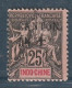 CANTON - N°24 * (1903-04) 25c Noir Sur Rose - Neufs