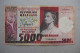 Madagascar 5000 Francs = 1000 Ariary ND 1974 1975 P66a - Madagascar