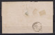 PARMA 1852 STRISCIA 10 CENTESIMI BIANCO N.2 USATA SU BUSTA CERT. COLLA - Parme