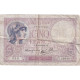 France, 5 Francs, Violet, 1939, Y.59848, B, Fayette:04.4, KM:83 - 5 F 1917-1940 ''Violet''