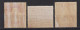 SAN MARINO 1894 PALAZZO DEL GOVERNO 3 V. G.I MNH** BEN CENTRATI CERT. - Unused Stamps