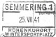 Semmering Fliegeraufnahme Pension Silberer-Schlössel Mit Pinkenkogel 1941 Aushilfsstempel? Semmering - Semmering