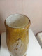 Delcampe - Vase Ancien Clichy Pate De Verre Hauteur 36 Cm Diamètre 14 Cm - Vases