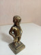 Delcampe - Statuette Ancienne En Régule Hauteur 11 Cm - Metal