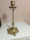 Bougeoir En Bronze Doré Du XIXème Hauteur 24 Cm - Candeleros, Candelabros Y Palmatorias