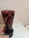 Delcampe - Vase Ancien Cristal De Boheme Hauteur 21 Cm - Vasen