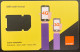 Tunisie Tunisia Orange Telecom GSM  Nano SIM Card Used Logo 3G 4G 5G - Tunisia