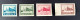 Russia, Soviet Union, 1925 Mi. 292B-295B, MNH - Unused Stamps