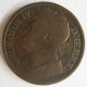 Irlande 1 Penny 1822 George IV , En Cuivre , KM# 151 - Irlande