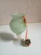 Petit Vase Sur Pied Opaline Florentine Hauteur 11 Cm - Vasi