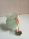 Petit Vase Sur Pied Opaline Florentine Hauteur 11 Cm - Vasi