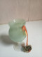 Petit Vase Sur Pied Opaline Florentine Hauteur 11 Cm - Vazen