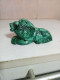 Statuette élephant En Malachite Longueur 11 Cm - Arte Africano