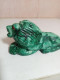 Delcampe - Statuette élephant En Malachite Longueur 11 Cm - Afrikanische Kunst