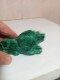 Delcampe - Statuette élephant En Malachite Longueur 11 Cm - Arte Africano