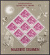 F-EX43710 MALDIVES MNH 1965 SPACE COSMOS QUIET SUM SPECIAL SHEET.  - América Del Norte