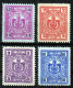 Action !! SALE !! 50 % OFF !! ⁕ Yugoslavia 1937 Montenegro ⁕ Tax Stamps Of ZETSKA Banovina ⁕ 4v Fiscal / Revenue No Gum - Officials