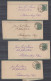 Action !! SALE !! 50 % OFF !! ⁕ Germany Reich 1879 ⁕ 3 Pfennige Berlin. S.W. To Wien ⁕ 4 Old Cover Stationery - Enveloppes