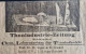 Bande De Journal Timbrée Sur Commande Poste Privé De Berlin (1890) : Industries Du Ciment Béton Gypse Chaux Plastique - Fabriken Und Industrien