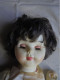 Ancien - Poupée De Fête Foraine Yeux Marrons Breveté SGDG . 700 C A Restaurer - Dolls