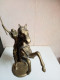 Delcampe - Cavaliers Dogon En Bronze Doré XVIIIème Hauteur 27 Cm A La Cire Perdu - Bronzes