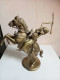 Delcampe - Cavaliers Dogon En Bronze Doré XVIIIème Hauteur 27 Cm A La Cire Perdu - Bronzes