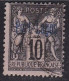COLONIES 1893 PORT LAGOS N°2 SAGE 10c Noir / Lilas Oblitéré CàD Perlé - Usati