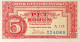 Czechoslovakia 5 Korun, P-59S (1945) - UNC - Czechoslovakia