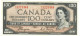 Canada 100 Dollars 1954 EF/aUNC "A/J" Coyne-Towers Devil's Face [1] - Kanada