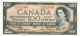 Canada 100 Dollars 1954 EF/aUNC "A/J" Coyne-Towers Devil's Face [1] - Canada