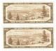 Canada 2x 100 Dollars 1954 AUNC "A/J" Coyne-Towers Devil's Face Sequential - Canada