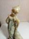 Delcampe - Statuette En Albatre XIXème Jeune Fille Et Canard Hauteur 18,5 Cm Sur Support Marbre - Stone & Marble