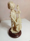 Delcampe - Statuette En Albatre XIXème Jeune Musicien Hauteur 18,5 Cm Sur Support Marbre - Steen & Marmer