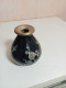 Vase XIXème Decor En Nacre Cloisonné Hauteur 9 Cm Diamètre 7 Cm - Jarrones