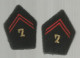 Militaria, Paire D'Ecusson  2 Scans, GRADE, LOT DE 2, Frais Fr 1.95 E - Escudos En Tela