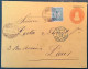 Salvador PROVISIONAL Postal Stationery Envelope With Rare Suppl. Franking>Pector&Ducout Paris France (cover UPU Scheller - El Salvador
