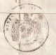 1818 - Marque Postale PARIS Sur Enveloppe Pliée Du Ministère De L'Intérieur Vers BORDEAUX - Taxe 16 - Port Dû - 1801-1848: Vorläufer XIX