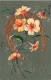 FÊTES ET VOEUX - Bonne Année - Fleurs - Fer à Cheval - Carte Postale Ancienne - Pâques