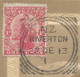 NZ - FRANKED PC (VIEW OF FRANZ JOSEF GLACIER) SENT FROM RIVERTON TO BELGIUM - 1913 - Cartas & Documentos