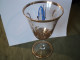 VIEUX VERRE A PIED DE SOUVENIR DE COMMUNION. ANNEES 1950? - Verres