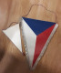 Captain Pennant Handball Federation Of Czechoslovakia CSSR Size 41x40cm; Small Pennant Size 15x25cm - Handball