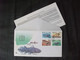 EAST LONDON SOUTH AFRICA ENVELOPPE POISSON FOSSILE TIMBRE COELACANTHE FOSSIL COELACANTH FISH STAMP COVER DIE SELAKANT - Fossielen