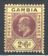 Gambia 1901 Y.T.38 */MH VF/F - Gambia (...-1964)
